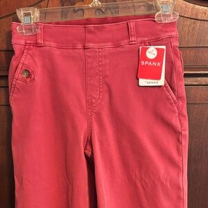 Spanx twill wide leg crop. Size xsP Wild Rose  new with tags